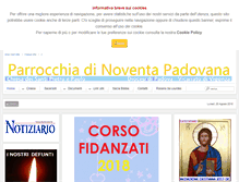 Tablet Screenshot of parrocchianoventa.org